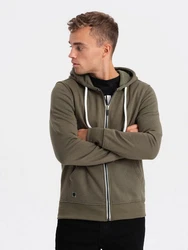 Herren-Sweatshirt Ombre Dunkelgrün/Khaki