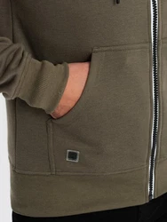 Herren-Sweatshirt Ombre Dunkelgrün/Khaki
