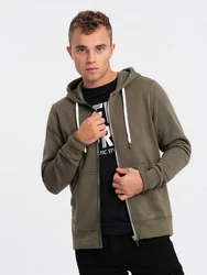 Herren-Sweatshirt Ombre Dunkelgrün/Khaki