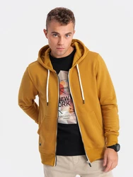 Herren-Sweatshirt Ombre Gelb/Braun