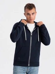 Herren-Sweatshirt Ombre Dunkelblau/Hellblau/Blau