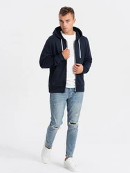 Herren-Sweatshirt Ombre Dunkelblau/Hellblau/Blau