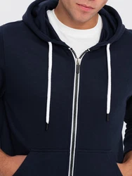 Herren-Sweatshirt Ombre Dunkelblau/Hellblau/Blau