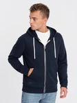 Herren-Sweatshirt Ombre Dunkelblau/Hellblau/Blau