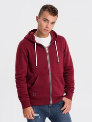 Herren-Sweatshirt Ombre Dunkelrot/Bordeaux/Rot