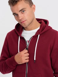 Herren-Sweatshirt Ombre Dunkelrot/Bordeaux/Rot