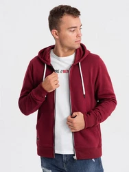 Herren-Sweatshirt Ombre Dunkelrot/Bordeaux/Rot