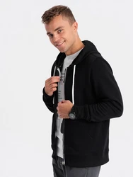 Herren-Sweatshirt Ombre Schwarz/Hellblau