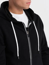 Herren-Sweatshirt Ombre Schwarz/Hellblau