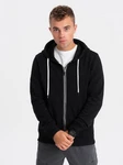 Herren-Sweatshirt Ombre Schwarz/Hellblau