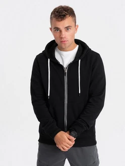 Herren-Sweatshirt Ombre Schwarz/Hellblau