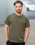 HRM Rundhalsshirt Herren Organic Heavy Luxury Roundneck T-Shirt Dunkelgrün/Khaki