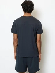 Marc O'Polo T-Shirt Mix & Match Cotton Dunkelblau/Hellblau