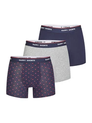 Phil & Co. Retro Pants All Styles Boxershorts Trunks Herren Dunkelblau/Lila/Grau