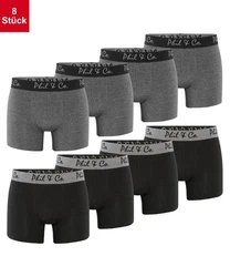 Phil & Co. Retro Pants Herren Mnner Boxershorts Dunkelgrau/Grau/Schwarz
