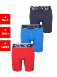 Phil & Co. Retro Pants All Styles Boxershorts Trunks Herren Blau/Dunkelblau/Rot