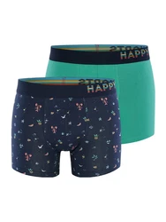 Phil & Co. Retro Pants All Styles Boxershorts Trunks Herren Grün/Dunkelblau/Türkis/Blau/Mintgrün