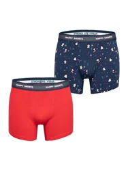 Phil & Co. Retro Pants All Styles Boxershorts Trunks Herren Rot/Lila/Rosa