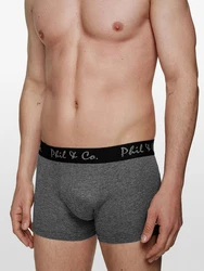 Phil & Co. Retro Pants Herren Mnner Boxershorts Schwarz/Dunkelgrau/Grau