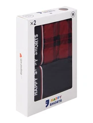 Phil & Co. Retro Pants All Styles Boxershorts Trunks Herren Schwarz/Rot/Rosa/Dunkelrot