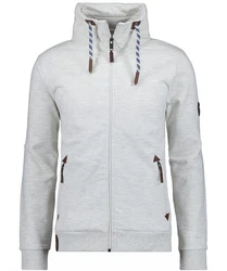 RAGMAN Sweatjacke Strickjacke Mock neck cardigan 