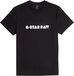 G-STAR T-Shirt Graphic Script R Schwarz/Gelb/Dunkelblau/Grau