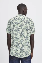 Blend Kurzarmhemd BLEND BHShirt Türkis/Dunkelgrün/Grün/Blau