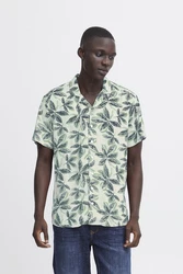 Blend Kurzarmhemd BLEND BHShirt Türkis/Dunkelgrün/Grün/Blau