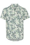 Blend Kurzarmhemd BLEND BHShirt Türkis/Dunkelgrün/Grün/Blau