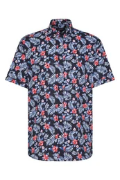 Kurzarmhemd mit Allover-Print