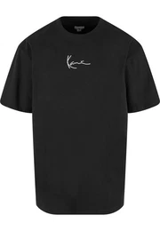 Kurzarmshirt Herren KKMQ12001 SMALL SIGNATURE TEE BLK (1-tlg)
