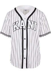 Langarmhemd Herren KM221-115-2 Serif Pinstripe Baseball Shirt (1-tlg)