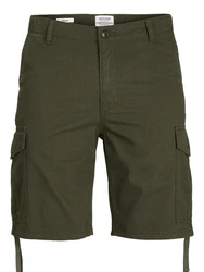 Jack & Jones Shorts JPSTMARLEY JJCARGO Dunkelgrün/Khaki/Grün/Weiß