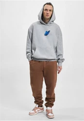 MT Upscale Kapuzenpullover Le Papillon Heavy Hoody Grau/Hellgrau/Hellblau