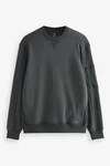 Next Utility-Sweatshirt mit Rundhalsausschnitt Dunkelgrau/Grau/Dunkelgrün/Hellgrau