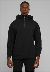 URBAN CLASSICS Kapuzenpullover Zipped High Neck Hoody 