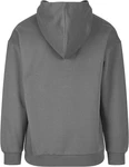 URBAN CLASSICS Kapuzenpullover Zipped High Neck Hoody Hellgrau/Dunkelgrau/Grau