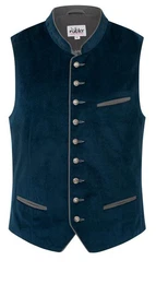Nbler Trachtenweste Trachtengilet Kurt in Blau von Nbler