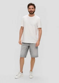 s.Oliver Stoffhose Jeans-Shorts Regular Fit Mid Rise Straight Leg