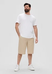 s.Oliver Bermudas Relaxed Khaki/Beige/Weiß