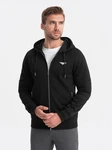 OMBRE Herren Hoodie Kapuzensweatshirt Dunkelgrau/Schwarz/Braun/Hellblau/Mintgrün