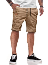 JMIERR Chinoshorts Kurze Hosen Herren Shorts Sommer Unifarbe Khaki/Beige/Braun