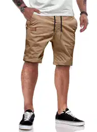 Chinoshorts Kurze Hosen Herren Shorts Herren Sommer Baumwolle (Shorts, shorts) in Unifarbe