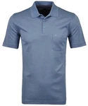 RAGMAN Poloshirt Polo Fishnet Blau/Grau/Dunkelblau/Hellblau