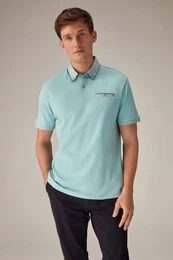 Poloshirt Polohemd mit elegantem Kragen (1-tlg)
