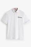 Next Polohemd mit elegantem Kragen Weiß/Gelb/Bordeaux/Beige