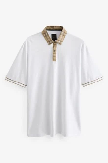 Next Polohemd mit elegantem Kragen