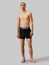 Calvin Klein Swimwear Badeshorts SHORT WB mit Logobund Schwarz/Dunkelrot/Rot/Beige