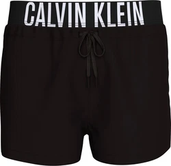 Calvin Klein Swimwear Badeshorts SHORT WB mit Logobund Schwarz/Dunkelrot/Rot/Beige