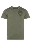 CAMP DAVID T-Shirt mit Logo-Bestickung Dunkelgrün